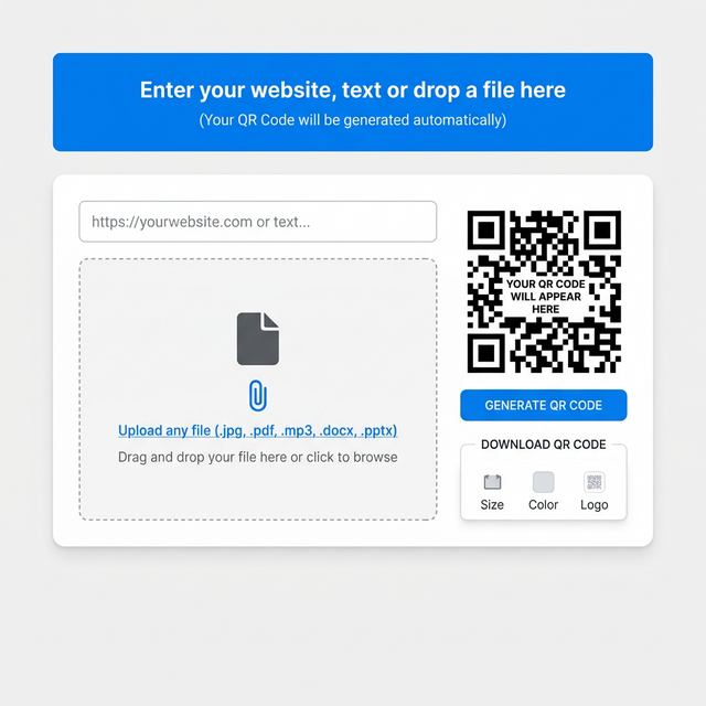 Fill in QR code details